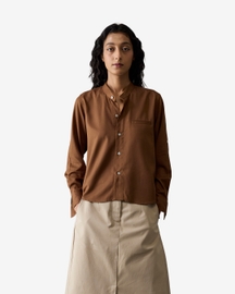 Tencel Shirt - Brown - Women