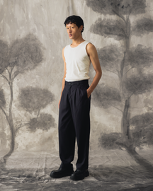 Black Tencel Trousers - Men