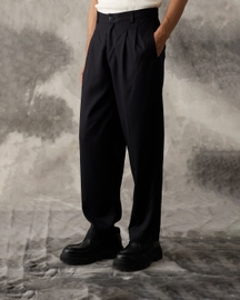 Black Tencel Trousers - Men