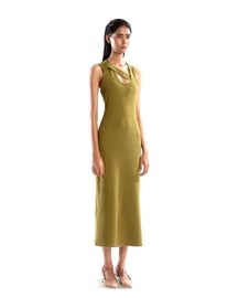 Moss Green Rib Dress