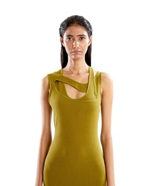 Moss Green Rib Dress
