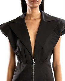 Power Shoulder Mini Dress