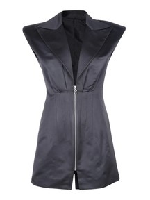 Power Shoulder Mini Dress