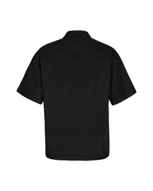 Black Camp Collor Half Sleeves Shirt