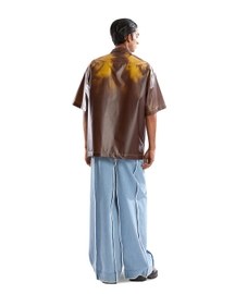 Light Wash Square Waist Denim Pants