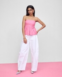 Box Pleat Top (Pink)