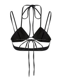 Econyl Bralette Layered With Latex