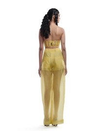 Yellow Rubber Paneled Bralette