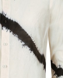 Classic Tie-dye Stripe Button Down Shirt
