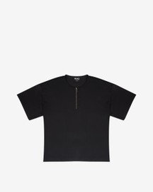 Black Round Neck Econyl T-shirt