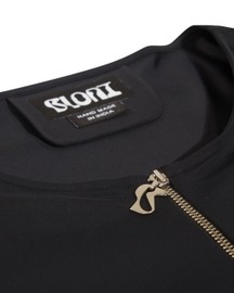 Black Round Neck Econyl T-shirt