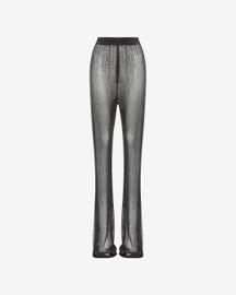 Black Recycle Mesh Pants