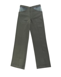 Olive Dutch Satin Rubber Pants