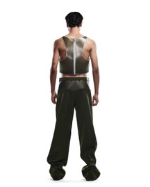 Olive Dutch Satin Rubber Pants