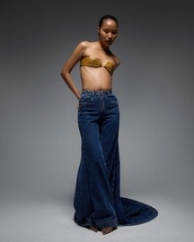 Denim Train Pants