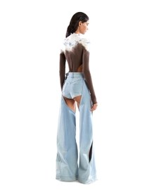 Denim Chaps Pants