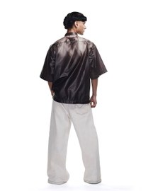 Structured Grey Handwoven Denim Pants