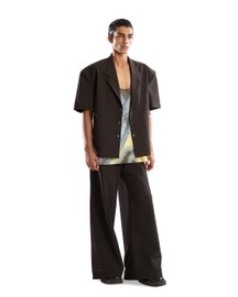 Black Pet Broad Hem Pants