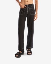 Black Denim Trouser With Front Patch Pocket