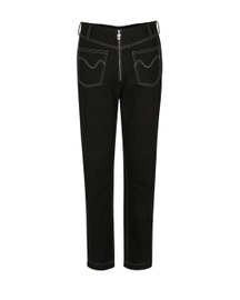 Black Denim Trouser With Front Patch Pocket