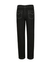 Black Denim Trouser With Front Patch Pocket