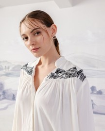 Greek Galore Gathered Shirt