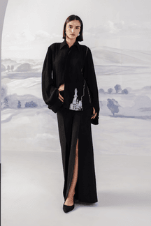 The Last Feather Line Embrodidery Shirt