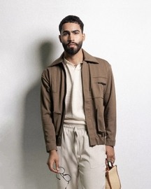 Cut Pleat Bomber Jacket