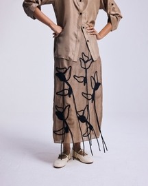 Sketch In Thread Skirt