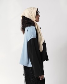 Cropped Colorblock Jacket