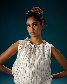 Elastic Hem Tie Top