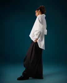 High-Low Pleat Top