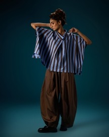 Drop Shoulder Flare Shirt