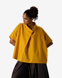 Drop Shoulder Flare Shirt