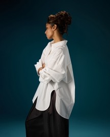 Round Hem Pleat Shirt
