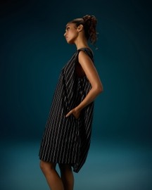 Pleated Back Layer Dress