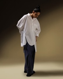 Asymmetrical Button Pleat Shirt