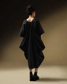 Side Cowl Two-Way Dress