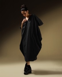 Side Cowl Two-Way Dress