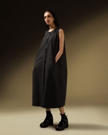 Sleeveless Cocoon Jacket Dress