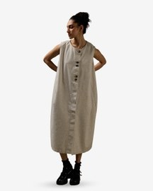 Sleeveless Cocoon Jacket Dress