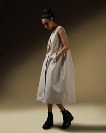 Sleeveless Cocoon Jacket Dress