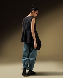 Rouche Panel Sleeveless Top