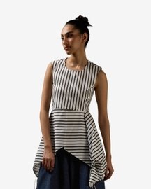 Rouche Panel Sleeveless Top