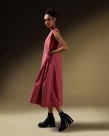 Shoulder Panel Sleeveless Dress