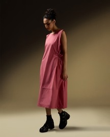 Shoulder Panel Sleeveless Dress
