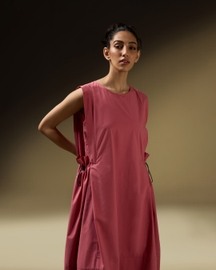 Shoulder Panel Sleeveless Dress