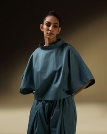 Fitted Waist Boxy Top