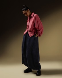 Rouched Hem Pleat Shirt