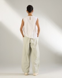 Balloon Hem Asymmetrical Top